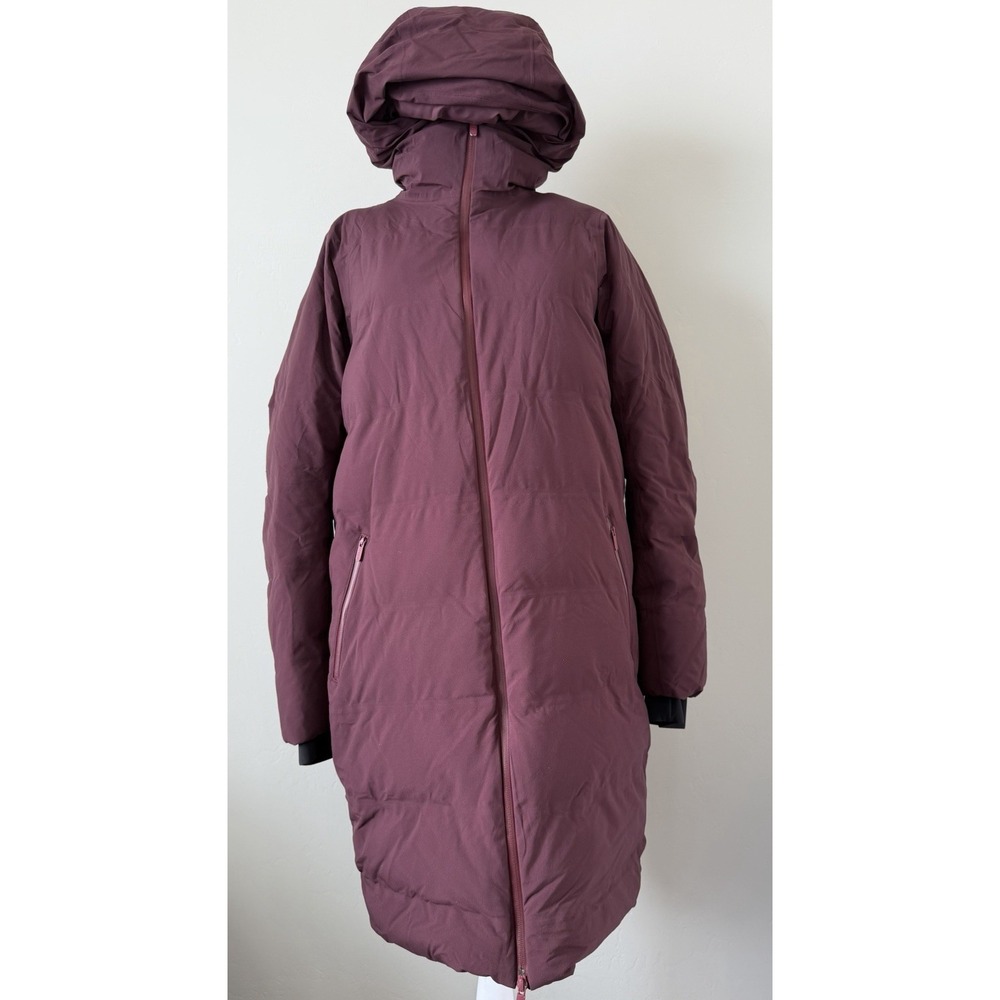 Lululemon Slush Hour Parka Sz 6 Burgundy Plum Down Hooded Winter Coat Warm